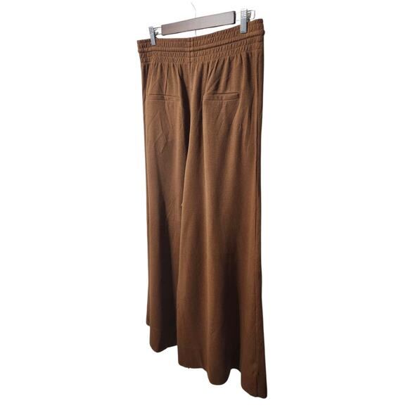 Free People Dream Medium Drawstring Wide Leg Sweatpants Pants Brown - Picture 8 of 10
